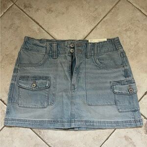 American Eagle Outfitters Blue Denim Mini Skirt